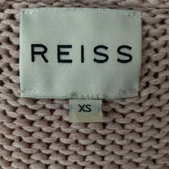 Final price🔥Rare Reiss Quinie Mesh Overlay Oversized Cardigan Sweater , XS/S - Picture 7 of 10